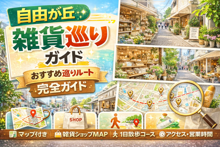 自由が丘で雑貨を探すならマップとおすすめ巡りルート完全ガイド｜エリア別ショップ紹介とアクセス・営業時間一覧