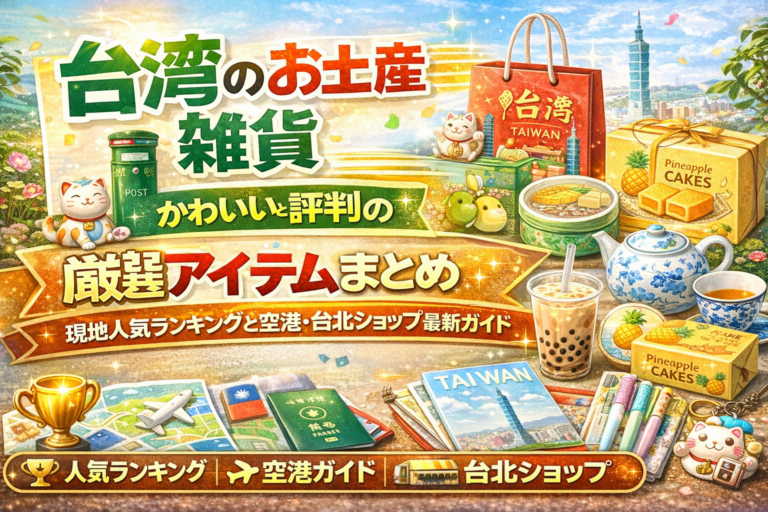 台湾のお土産雑貨がかわいいと評判の厳選アイテムまとめ｜現地人気ランキングと空港・台北ショップ最新ガイド