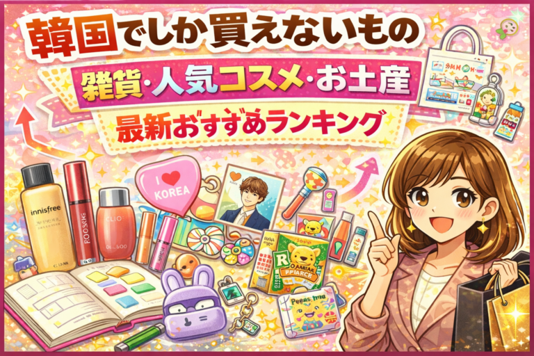 韓国でしか買えないもの雑貨の最新おすすめランキングと人気コスメやお土産女子必見トレンド特集