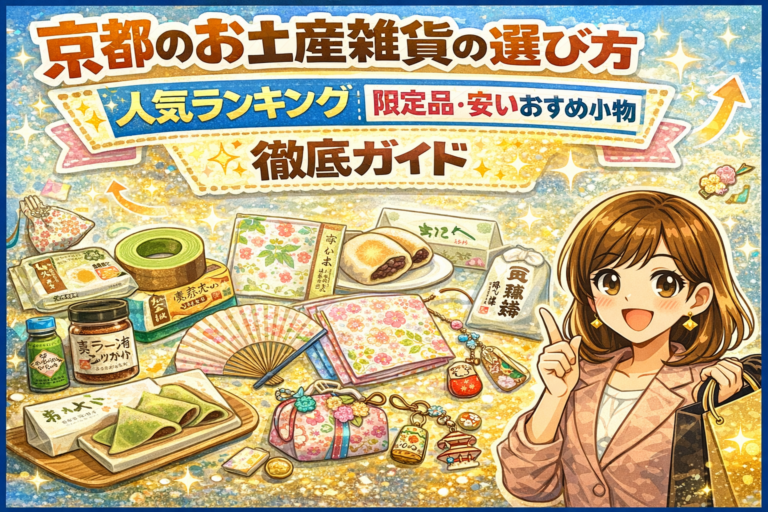 京都のお土産雑貨の選び方と人気ランキング｜限定品や安いおすすめ小物も徹底ガイド